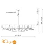 Люстра Patrizia Garganti Nana PG434 - Схема